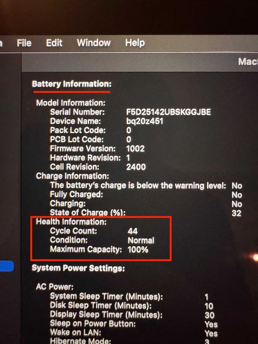 MacBook Pro Apple M2 13 inch 2022 Touchbar 8GB - 44 cicluri