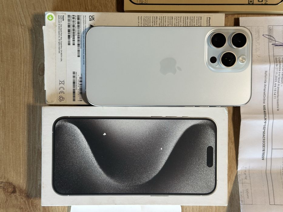 iPhone 15 Pro Max, White, ca nou