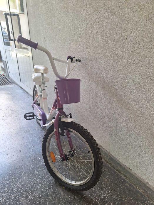 Колело sprint, детско, цвят бял и лилав