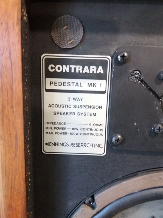 jennings research CONTRARA PEDESTAL MK1