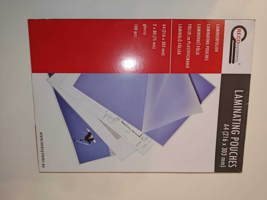 Ламинатор RENZ LAMIGO А4 + 100 бр.фолио, неизползван Отлично състояние