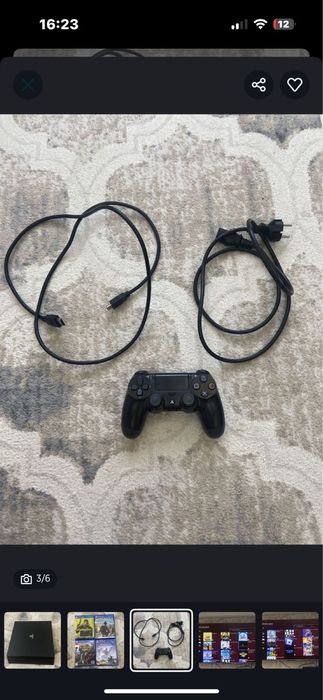 PlayStation 4 Pro 1TB c прошивкой + 4 игры Отличное состояние