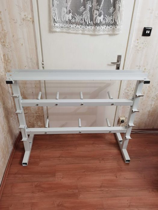 Продавам комбинирана стойка за дъмбели, лостове и тежести