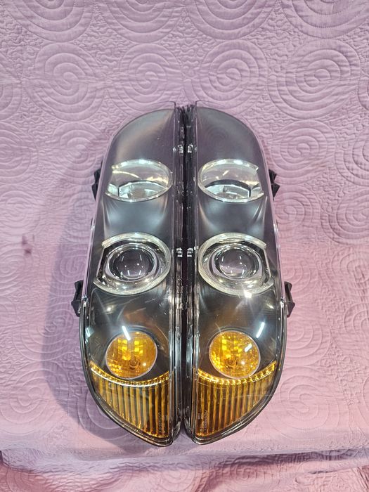 Фары BMW E39 рестайлинг после реставрации