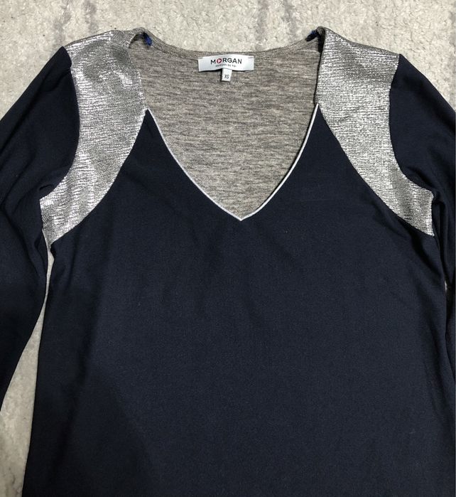 Bluza noua morgan xs bluza licra argintie bluza eleganta xs