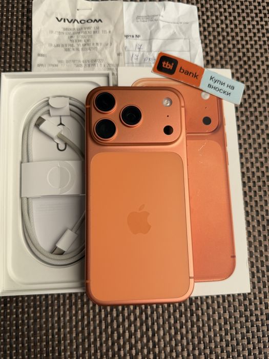 НОВ! *ЛИЗИНГ* iPhone 17 Pro 256Gb Cosmic Orange 24М ГАРАНЦИЯ