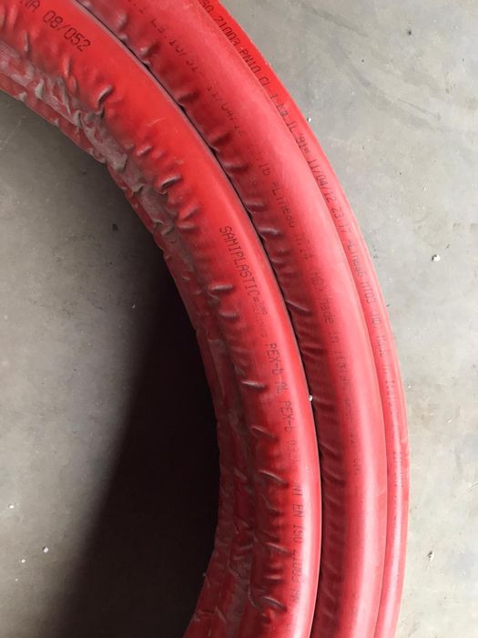 Țeavă pexal 32x3 colac 25 Ml izolație roșie