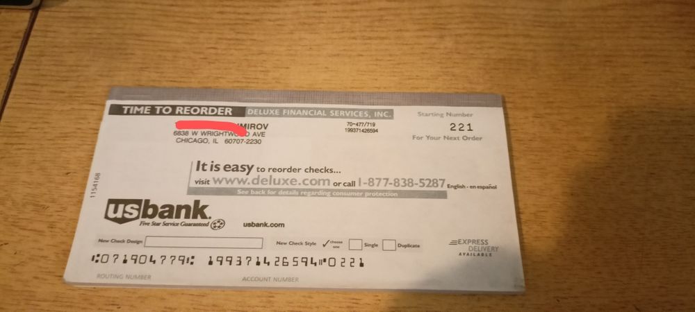 Американски чекове USbank