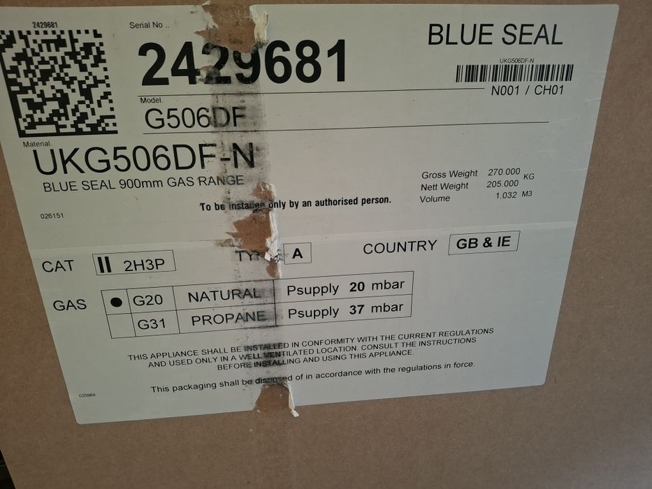 Котлони на газ с фурна на газ BLUESEAL