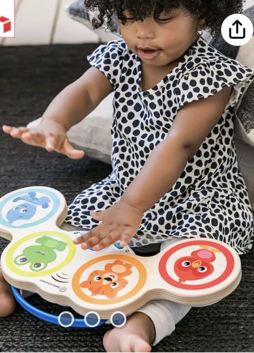 Jucarie muzicala din lemn HAPE MAGIC TOUCH DRUM™