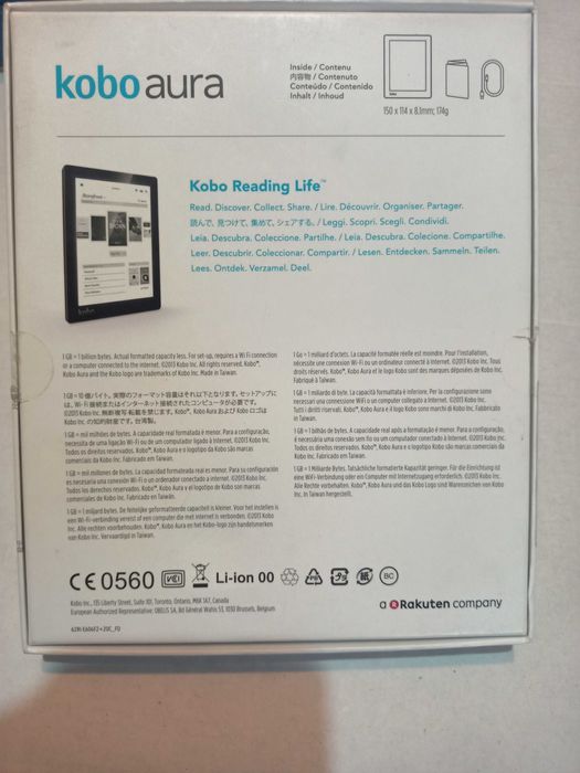 eBook Reader Kobo Aura 6