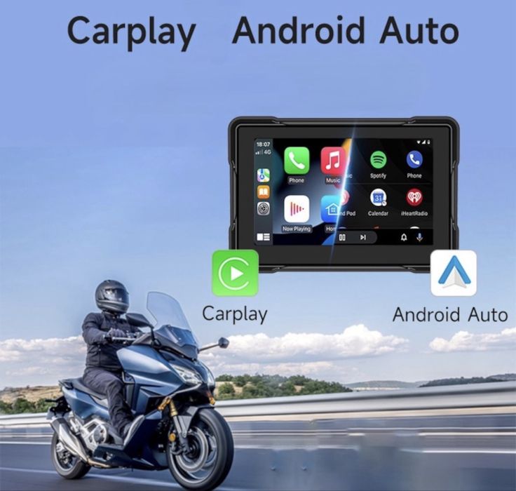 Navigatie pentu motociclete cu Android si CarPlay