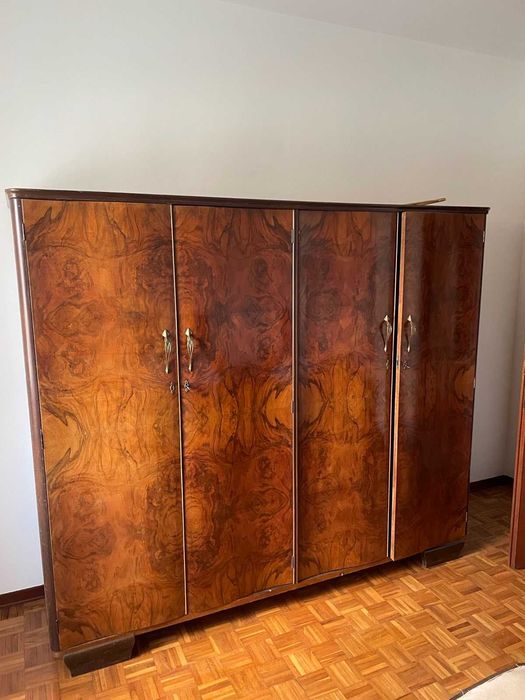 Италиански ретро спален комплект – масив, коренов фурнир, mid century