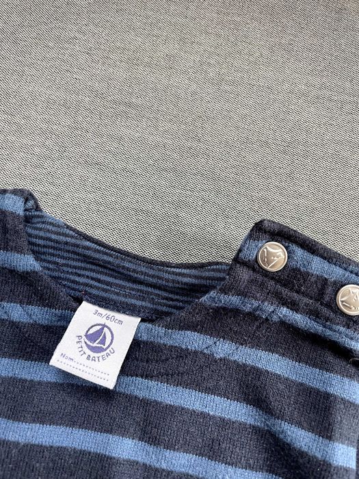 Petit bateau, 6 блузи с дълъг ръкав, размери 60 см и 74 см,