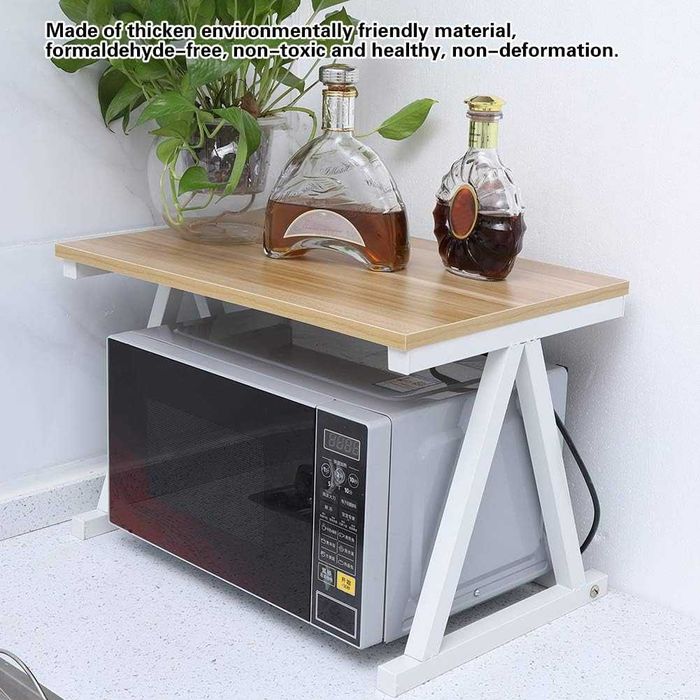 Дървена стойка за микровълнова фурна, плот  12