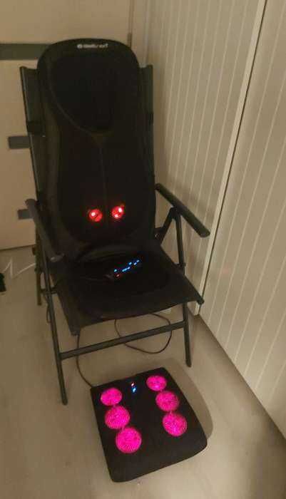 Scaun cu husa de masaj spate si picioare 3 in 1 shiatsu bile incalzire