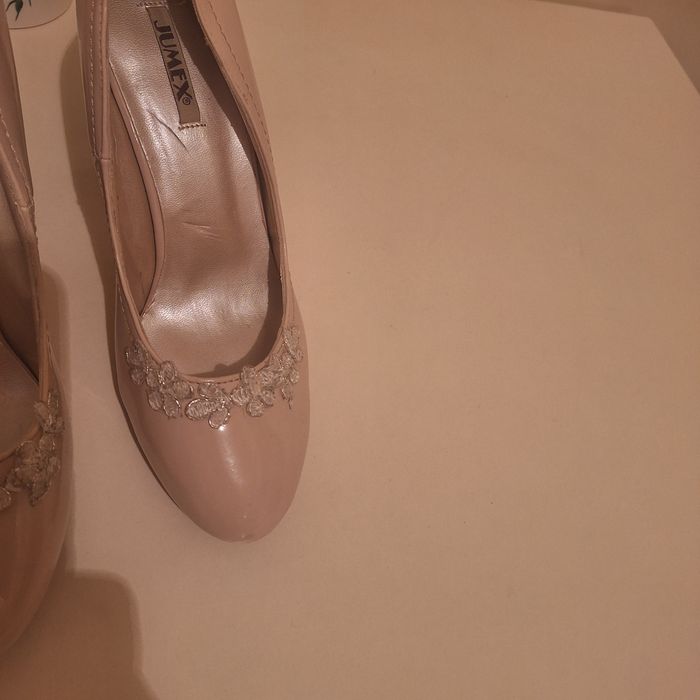 Pantofi mireasa roz pudra superbi preț redus