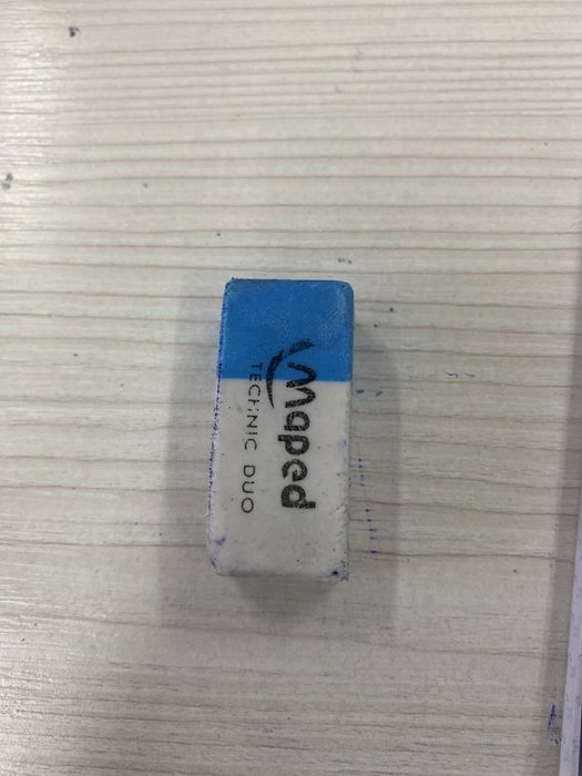 Maped white and blue