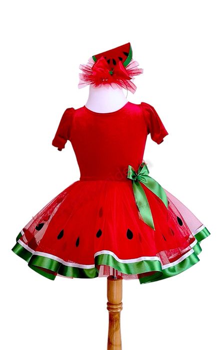 Costum pepene halloween serbare carnaval rochiță pepene fantezie