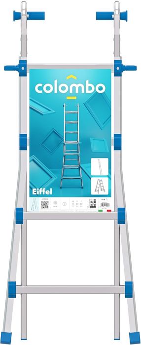 Продавам многофункционална алуминиева стълба Colombo Eiffel 4+4 – Made in Italy