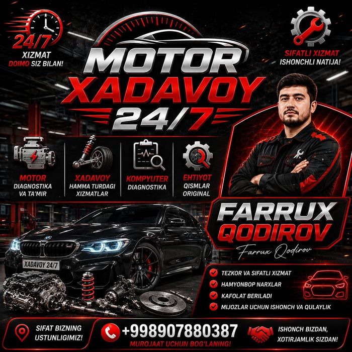 Motor Xadavoy 24/7xizmati