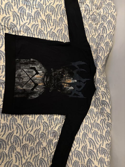 Черна блуза Luda PSYCHONAUT с дълъг ръкав