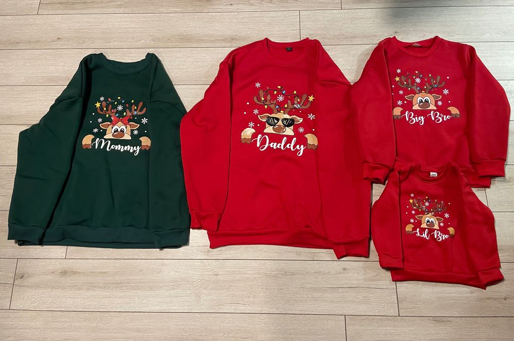 Семейни коледни пуловери