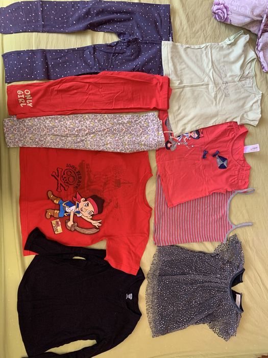 Детски рокли 4-5; 5-6,панталони, чорапогащи, потници, клинове, блузи