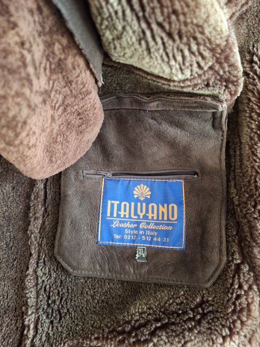 Дубленка   коричневого цвета, б/у