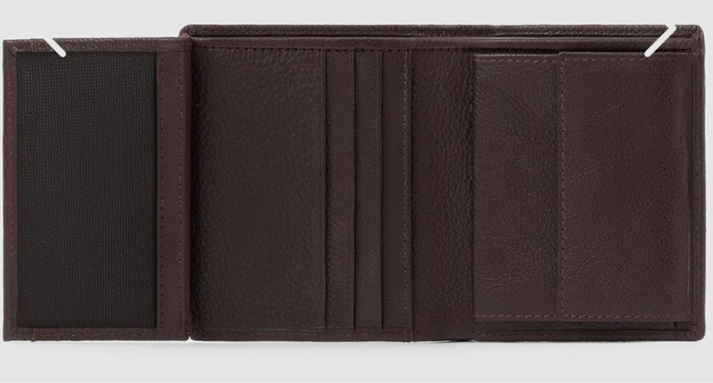 Портфейл Piquadro тъмно кафяв