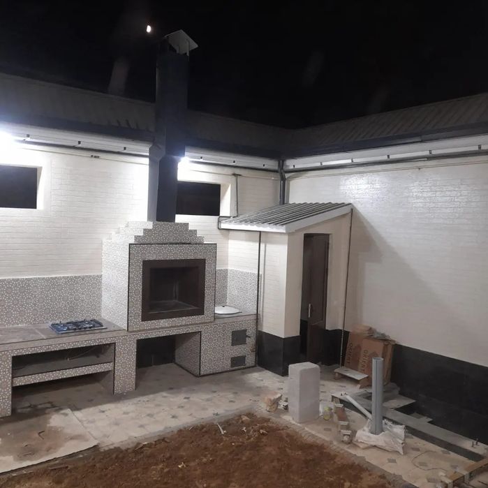 Pitsa pechka,  O'choq, mangal.