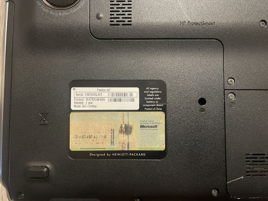 Laptop HP Pavilion dv7