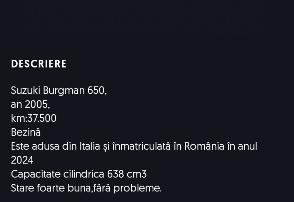 Suzuki Burgman Executive