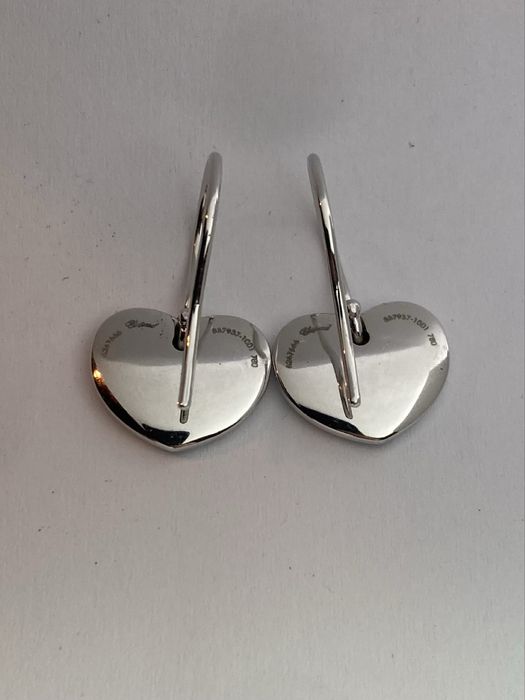 Cercei aur alb Chopard