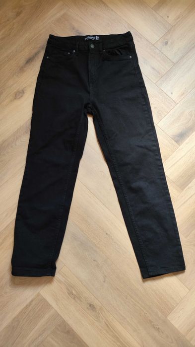 Pantaloni jean negru Stradivarius slim 38