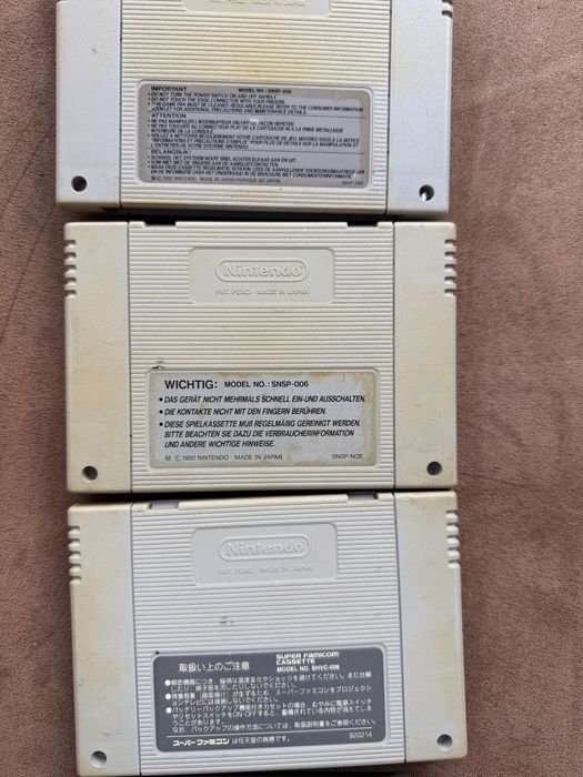 Vintage Jocuri Comsola Nintendo Snes/ Super Nintendo