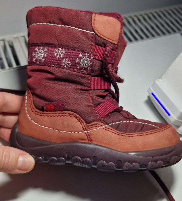 Cizme imblanite natural fete, marimea 22