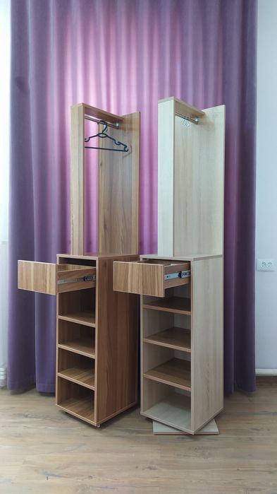 Гардероб органайзер 4 в 1, вешалка, зеркало, обувница, ящик, полка.