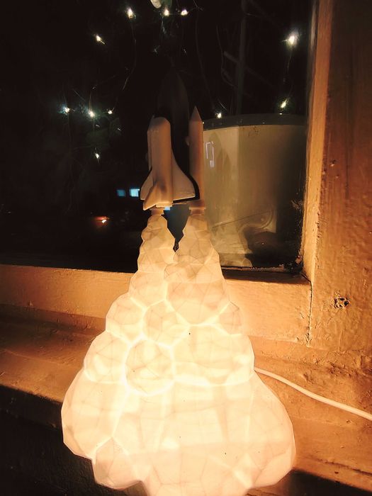 Подаръчна LED лампа „Излитаща ракета“