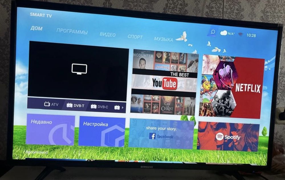 Телевизор смарт диагональ 105 новый