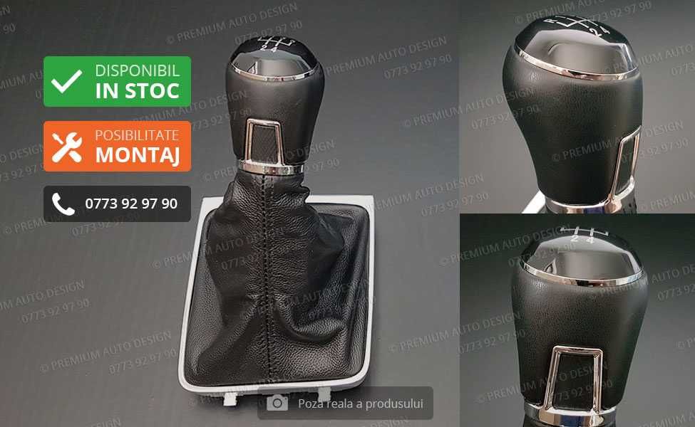 Schimbator viteze PIELE NATURALA (model 2) - VW Passat B6 / CC