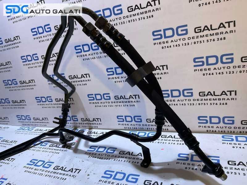 Conducta Conducte Teava Tevi Ulei Lichid Radiator Racire Transmisie Cutie Viteze Automata Audi A4 B6 2.5 TDI V6 2001 - 2005 Cod 4B0317815A 8D0317819M