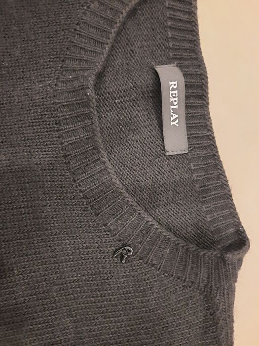 Pulover cu ameste de lană Replay