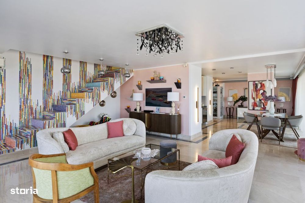 Penthouse pe 2 niveluri | vedere frontala la mare 180° | Faleza Nord