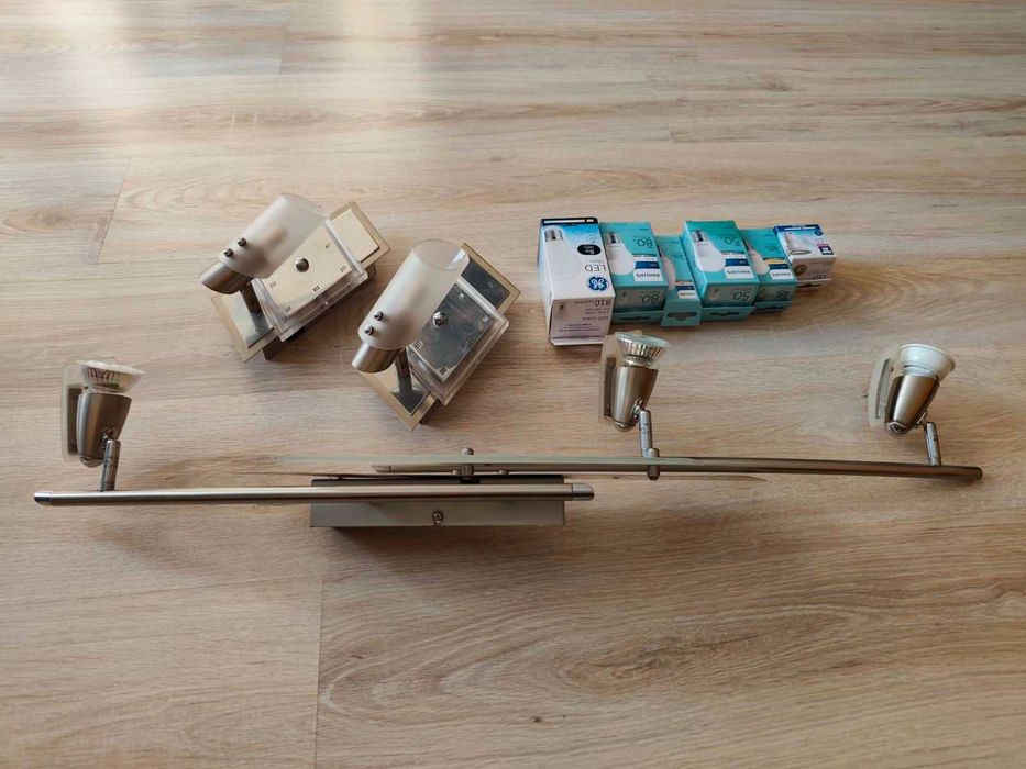 Led осветление линеен спот + крушки Philips