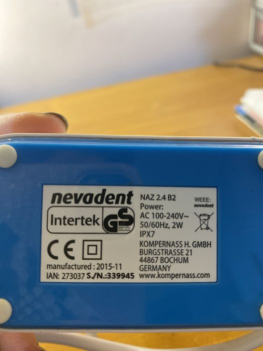 Зарядно за електрическа четка за Зъби Nevаdent