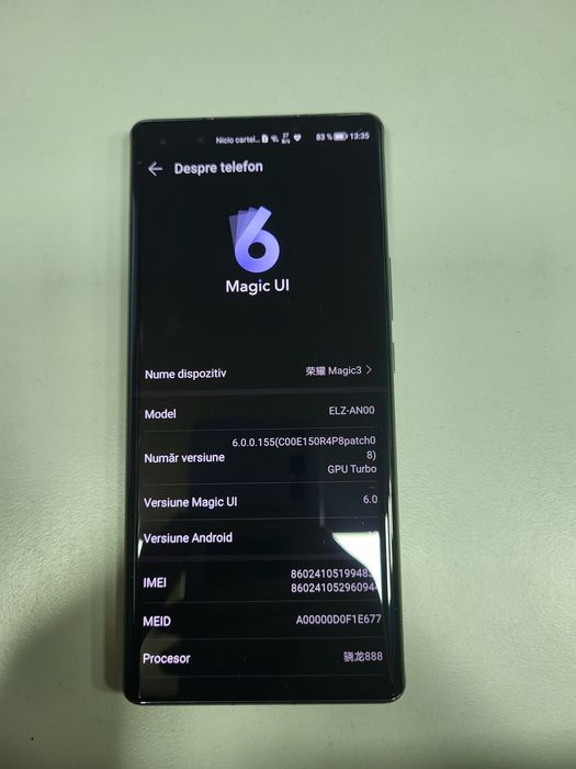 Honor Magic 3 Black Impecabil ca Nou