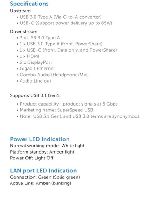Docking Station dell d6000