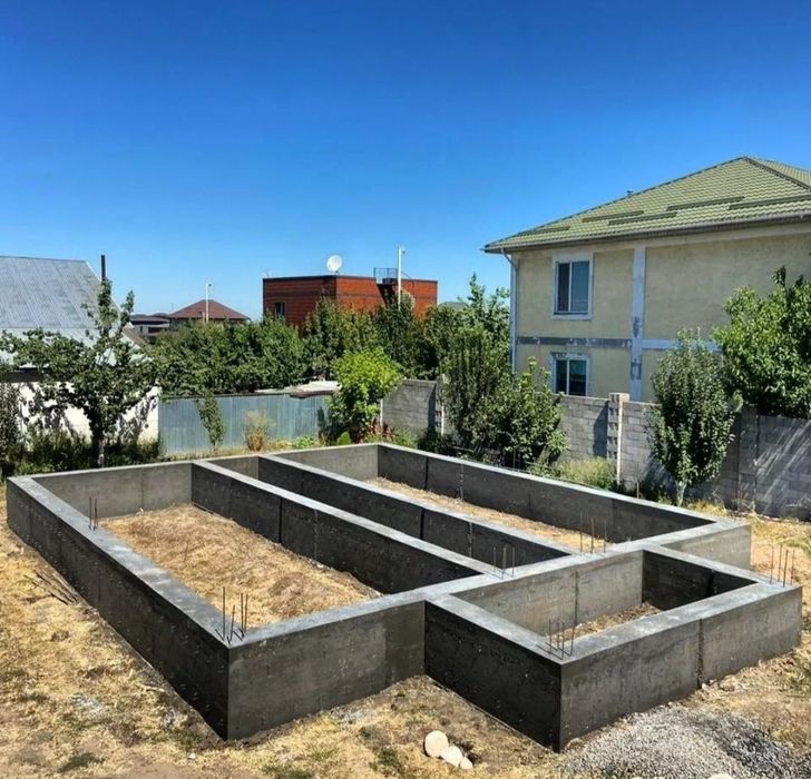 Заливка фундамент