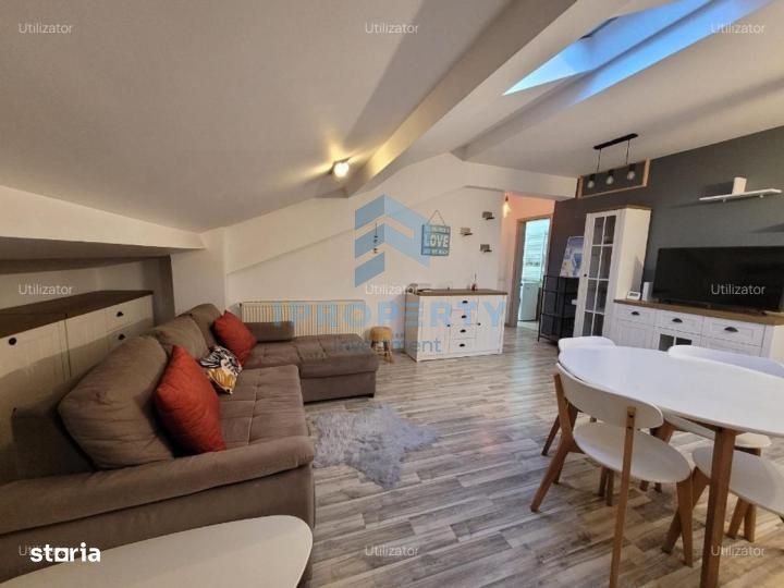 Apartament 2 camere 1 Mai complet utilat si mobilat cu centrala propri